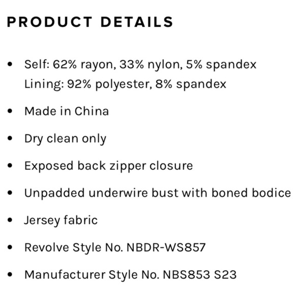 New NBD Revolve black corset crop top XS - Picture 9 of 9